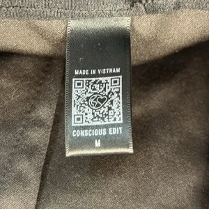 Express Womens M Pants Skyscraper‎ Super High Rise Black Flared Slit Hem Stretch thumbnail 11