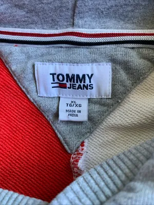 Tommy Hilfiger *Y2K* Tommy Jeans women’s size XL gray hoodie sweatshirt thumbnail 3