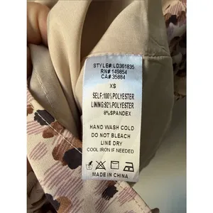 Sage The Label Leopard Print Mini Skirt Brown Pink A-Line Flowy Lined thumbnail 5