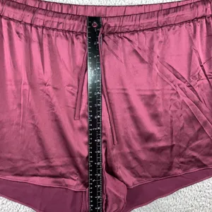 Old Navy Satin Pajama Shorts XXL Burgundy Lounge Drawstring Silky Sleepwear NWOT thumbnail 10