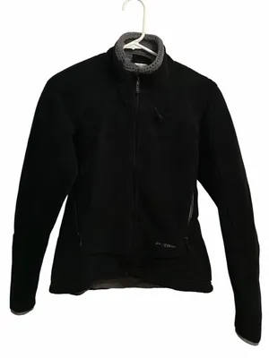 Patagonia Vintage Black Full-Zip Polar Fleece Jacket - Size Medium thumbnail 1
