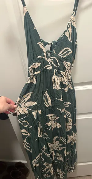 Green Floral Maxi Dress thumbnail 1