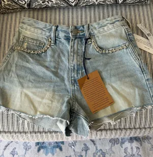 NWT Rare Denim Edit Shorts Blue Size 24 thumbnail 1