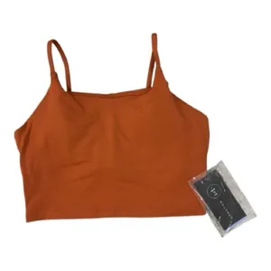 Orange Padded Bralette Sports Bra Size Large NWT thumbnail 1
