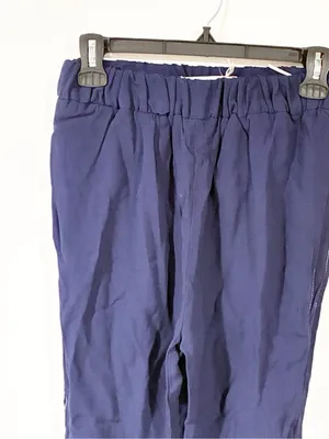 Marni Made in Italy Blue Pull on Size 40 Side Stripe Elastic Waist Pants thumbnail 2