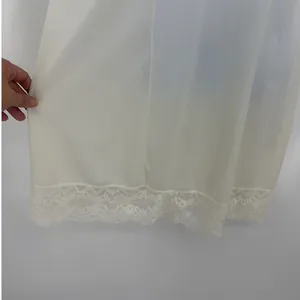 Vtg Lingerie Ivory Lace Trim Slip Dress Sz M Nightgown Coquette Fairy Cottage thumbnail 5