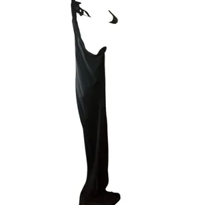 Mango Black Asymmetric Bow Maxi Dress With Slit Xs New $129.99 #758 thumbnail 7