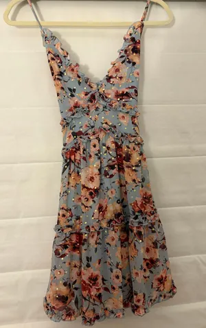 Altar'd State Ruffled Floral Dress thumbnail 1
