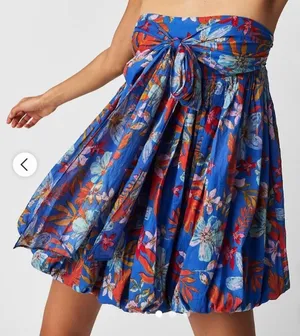 Free People Mai Tai Blue strapless dress thumbnail 1