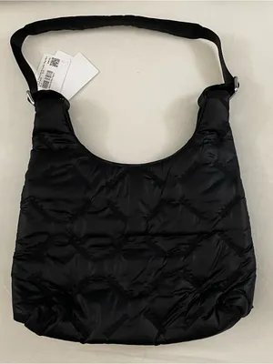 Lululemon NWT Quilty Pleasures Shoulder Bag Mini 5L Black Wordmark thumbnail 4