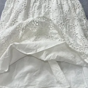 Lilly Pulitzer Calhoun Scoop‎ Neck Resort White Charleston Eyelet Dress Size 0 thumbnail 8