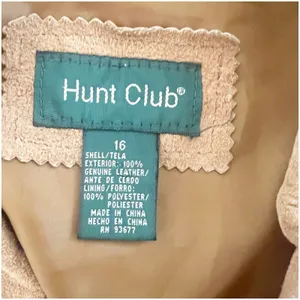Hunt Club Vintage Women’s Suede 100% Leather Vest Tan Western Size 16 thumbnail 9