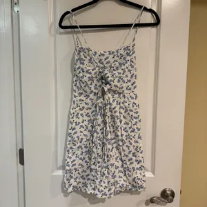 altar’d state floral tie back mini dress thumbnail 2