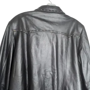 Pendleton Black Leather Jacket‎ with Studs thumbnail 6