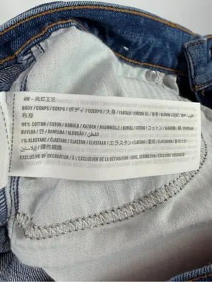 Abercrombie‎ & Fitch The Mom High Rise Jeans in Blue Denim Size 25 or 0 Short thumbnail 5