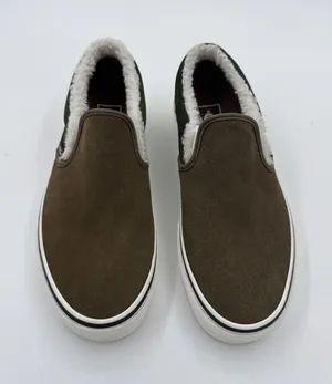 Vans Classic Slip-On Sherpa Kangaroo Women's 8.5 Men's 7 Brown Sneakers thumbnail 1