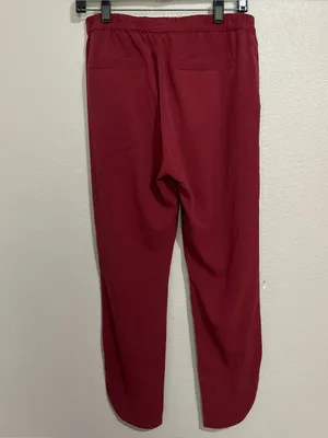 Marine Layer Allison Burgundy Relaxed Fit Pull On Trouser Pants Women’s Small thumbnail 5