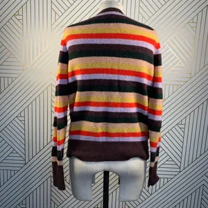 Madewell Wrap-Front Pullover‎ Sweater in Stripe thumbnail 9