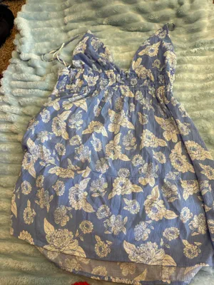 Love Tree Light blue short dress thumbnail 1