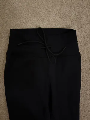 Avalanche Jogger Leggings Black Pockets Drawstring Waist thumbnail 3