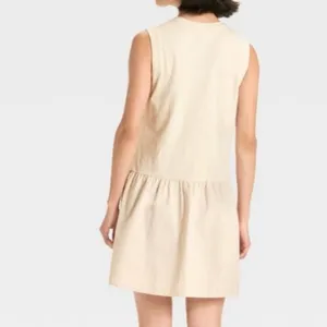 Universal Threads Tan Mini Shift Dress Women's‎ M thumbnail 5