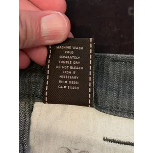 7 For All Mankind Jeans Womens 27 Gray Charcoal Wash Flare Striped Stretch Denim thumbnail 12