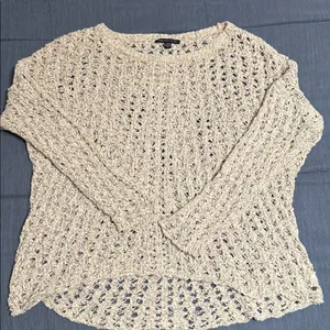 American Eagle Outfitters Cream Knit Sweater thumbnail 1