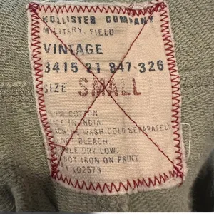 Hollister Y2K Low Rise Drawstring Flare Sweatpants Sage Green Small thumbnail 9