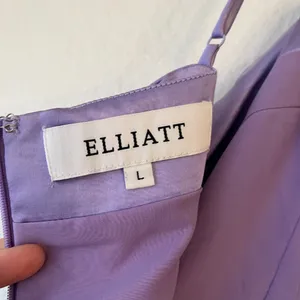 Elliat Casey Ruched‎ Dress Large Lilac Purple Wedding Guest Semi Formal Event thumbnail 8