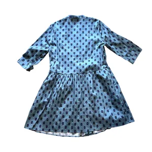 Tuckernuck Slate Blue Half Drop Royal Shirt Dress Size Large thumbnail 4
