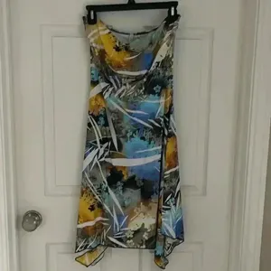 Strapless tropical dress Size L thumbnail 2