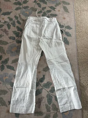 Loft white linen trousers  thumbnail 6