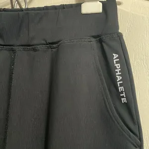 Alphalete‎ Black Pro Elite Premium Joggers Athleisure Cozy loungewear rest day thumbnail 4