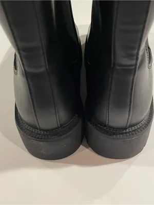 Target Demi Chelsea Boots Women 6.5 Black Chunky Lug Sole Gothic Grunge Biker thumbnail 12