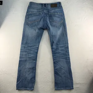 BKE 32S 32 Short Jeans Aiden Bootleg Boot Mid Rise Contrast Stitch Medium Wash thumbnail 10