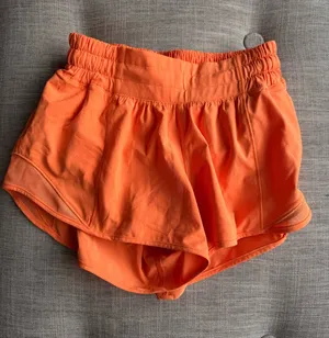 Bright Orange Lululemon Hotty Hot Shorts 2.5" thumbnail 1