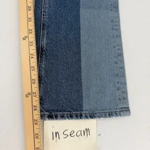 American Eagle 90s Bootcut Jeans Womens 4 Patchwork Multi Blue Denim Grunge thumbnail 10