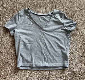 Wild Fable Crop Grey Top thumbnail 1