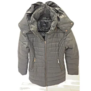 Mango Down Y2K Hunter Green Duck Feather Fill Jacket Removable Hood L Womens thumbnail 1