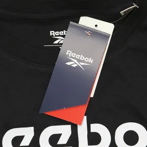 NWT Reebok Womens Logo Cotton Graphic T-Shirt Tee IT8891 Black XS thumbnail 4