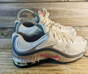 Nike Reak women run,size 7.5 , white silver thumbnail 10