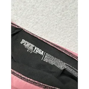 Y2K Victoria's Secret PINK Yoga Vintage Foldover Leggings Pants Flare S Black thumbnail 3