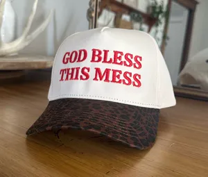 God Bless This Mess Trucker Hat White thumbnail 1