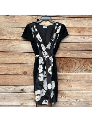 Moschino Cheap & Chic Wrap Dress | Floral, 8 thumbnail 3