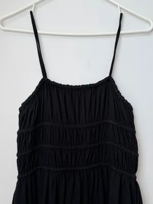 American Eagle Sunchaser Knit Smocked Bodice Midi Dress Size Medium thumbnail 4