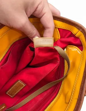 Dooney & Bourke Inc. Venus Richmond Shopper in Yellow patent leather tote bag thumbnail 6