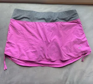 Nike Gray Athletic Skirt with Pink Drawstring thumbnail 1