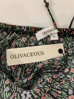 Olivaceous Floral Cut Out Mini Dress - Size Small thumbnail 3