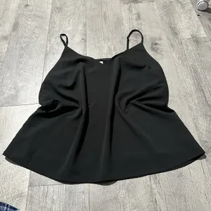 Women’s black dress shirt tank top a new day large flowy party formal sleeveless thumbnail 2