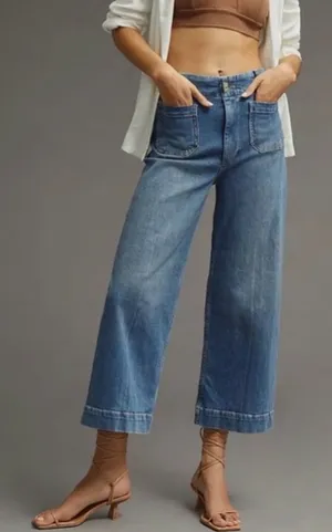 Anthropologie Pilcro - Skipper High-Rise Wide Leg Jeans 28 thumbnail 1